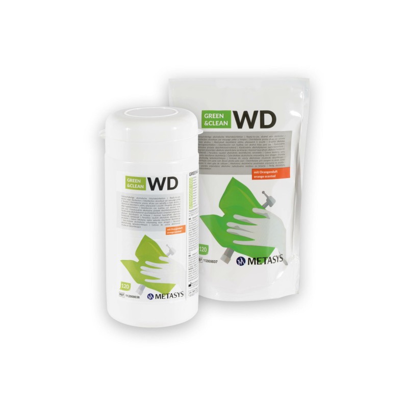 Green&Clean WD (1 x adagolódoboz 120 kendővel + 3 x csomag 120 kendővel) (1)
